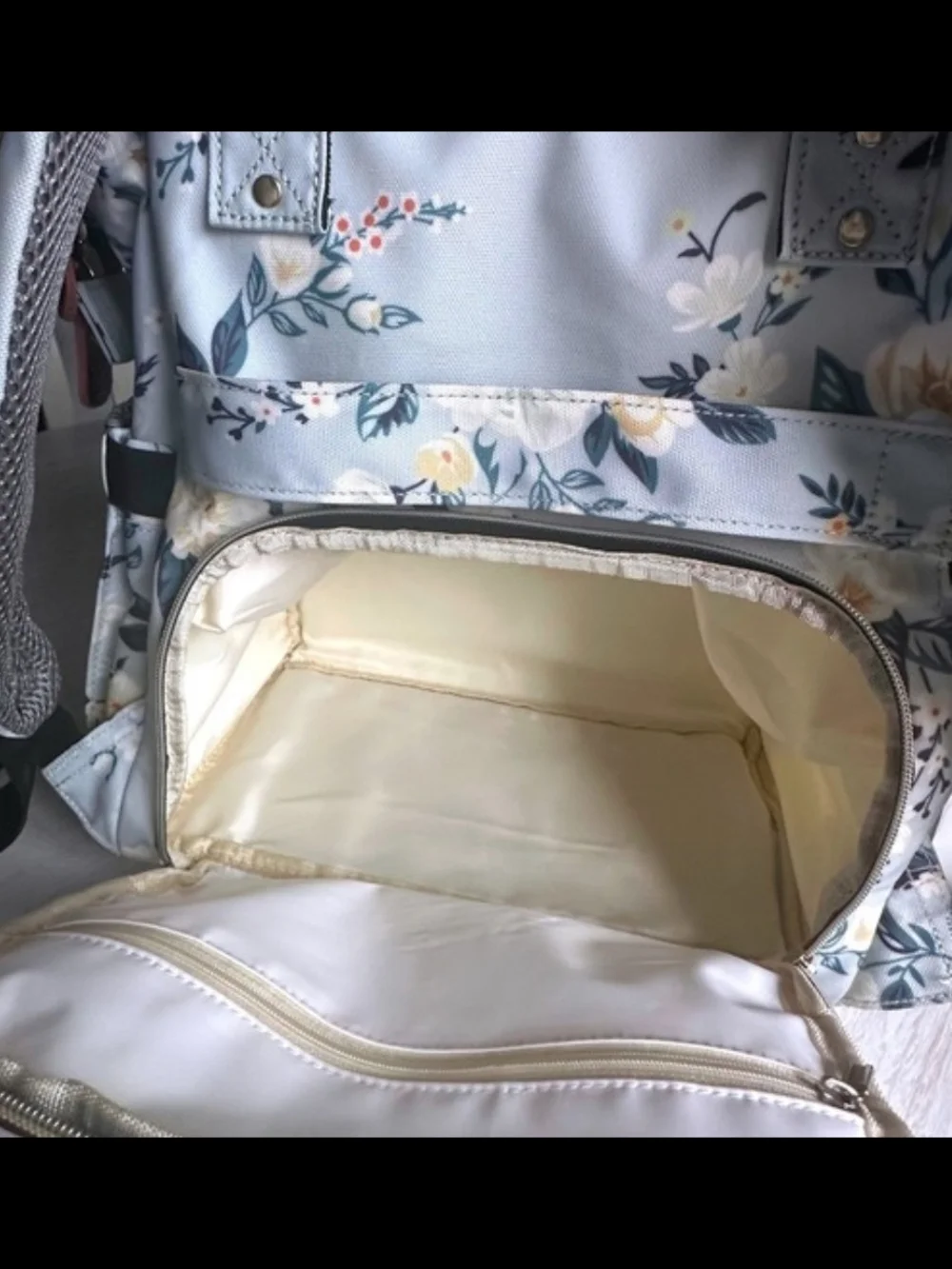 Floral Backpack Diaper Bag